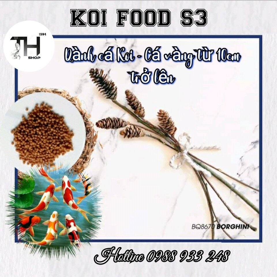 Cám KOI STELLA S3 (3mm)cho cá Koi, cá Cảnh/ 1KG
