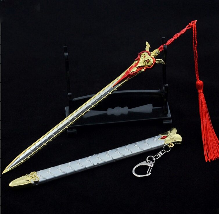 Mô hình kiếm của mỹ đỗ toa đấu phá thương khung 22cm.