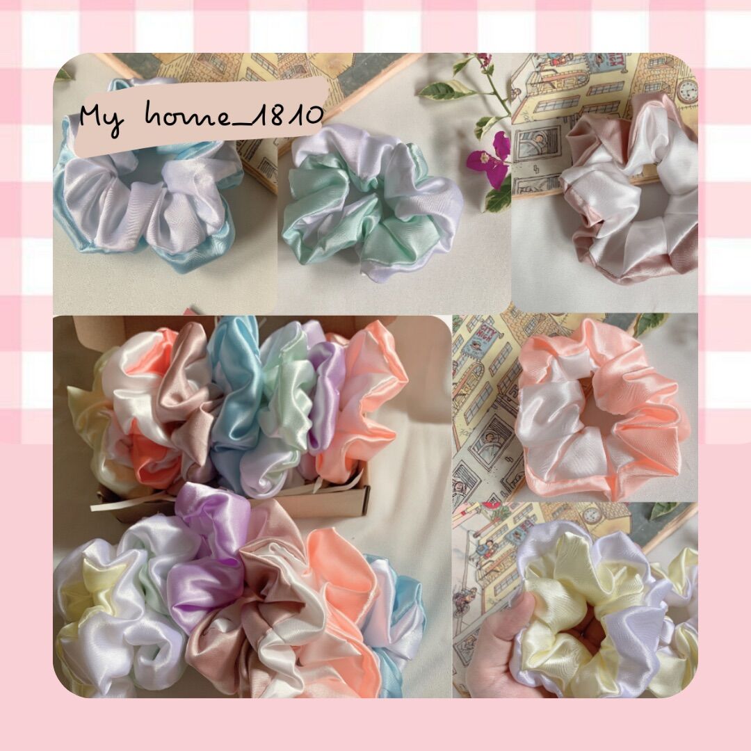 Cột tóc Scrunchies phi bóng cao cấp