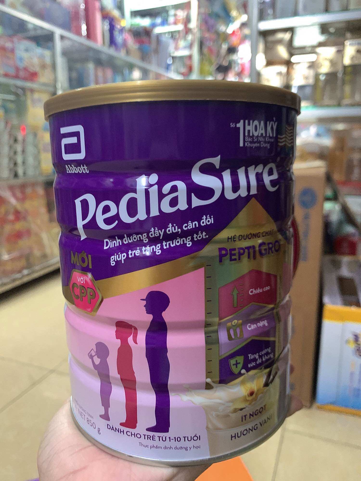 Sữa PediaSure BA 850g (1 - 10 tuổi)
