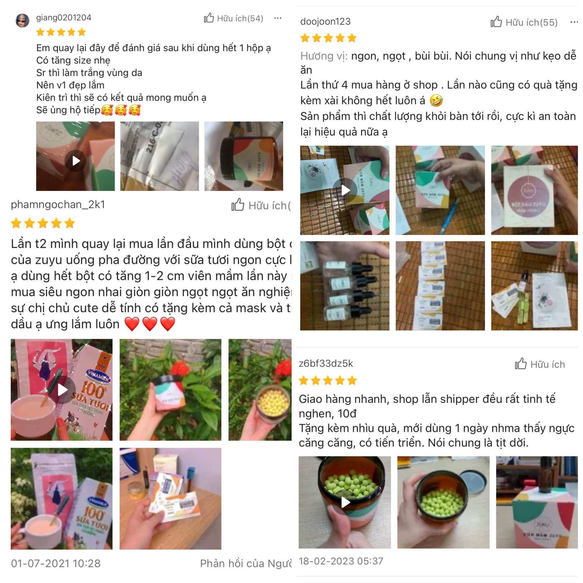 Viên Mầm ZUYU TĂNG VÒNG 1 (Mua 1 tặng 1 + Tặng tinh dầu massage V1  + TẶNG THƯỚC DÂY)