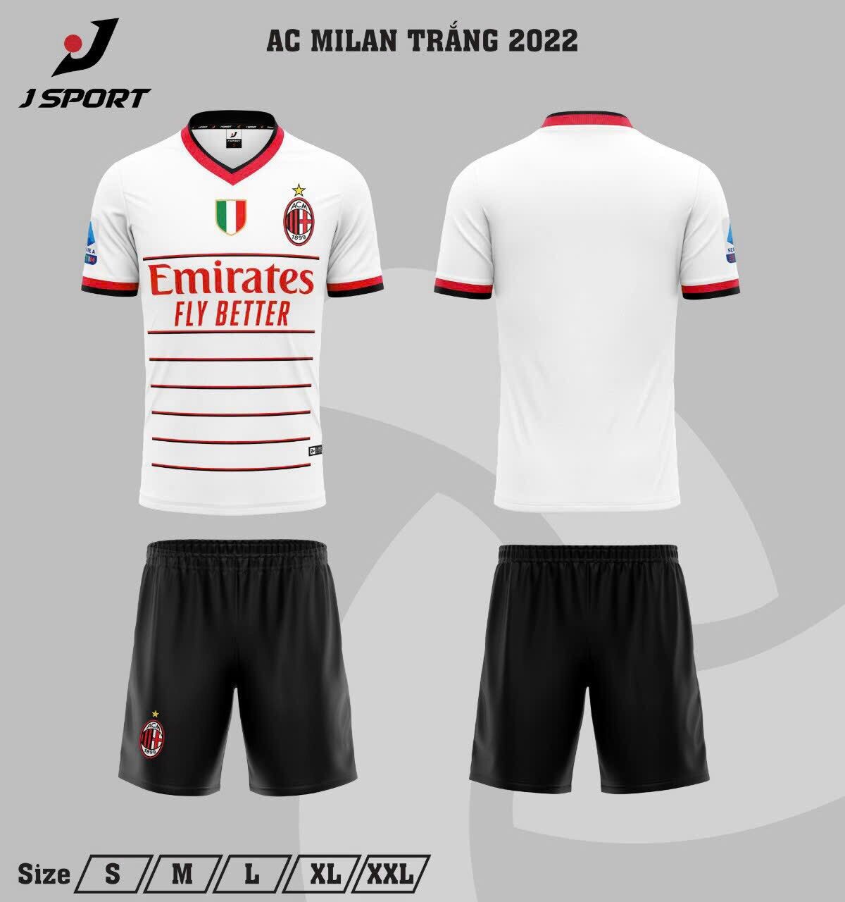 Áo bóng đá AC MILAN mẫu mới