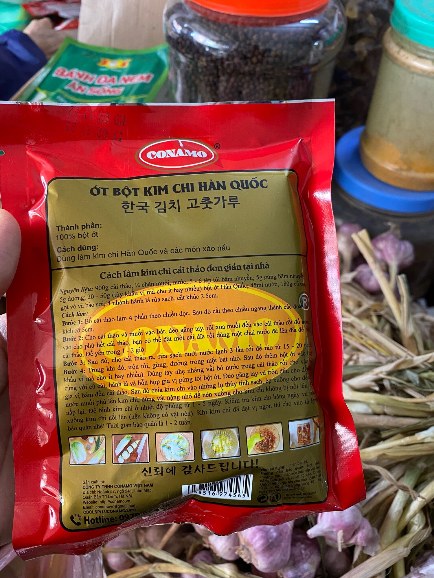 Bột ớt kim chi Hàn Quốc gói 100g