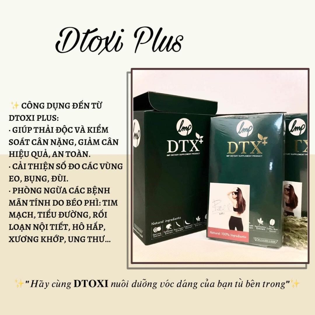 [HCM][Auth] 100 Viên Dtoxi Giảm Cân Thải Độc