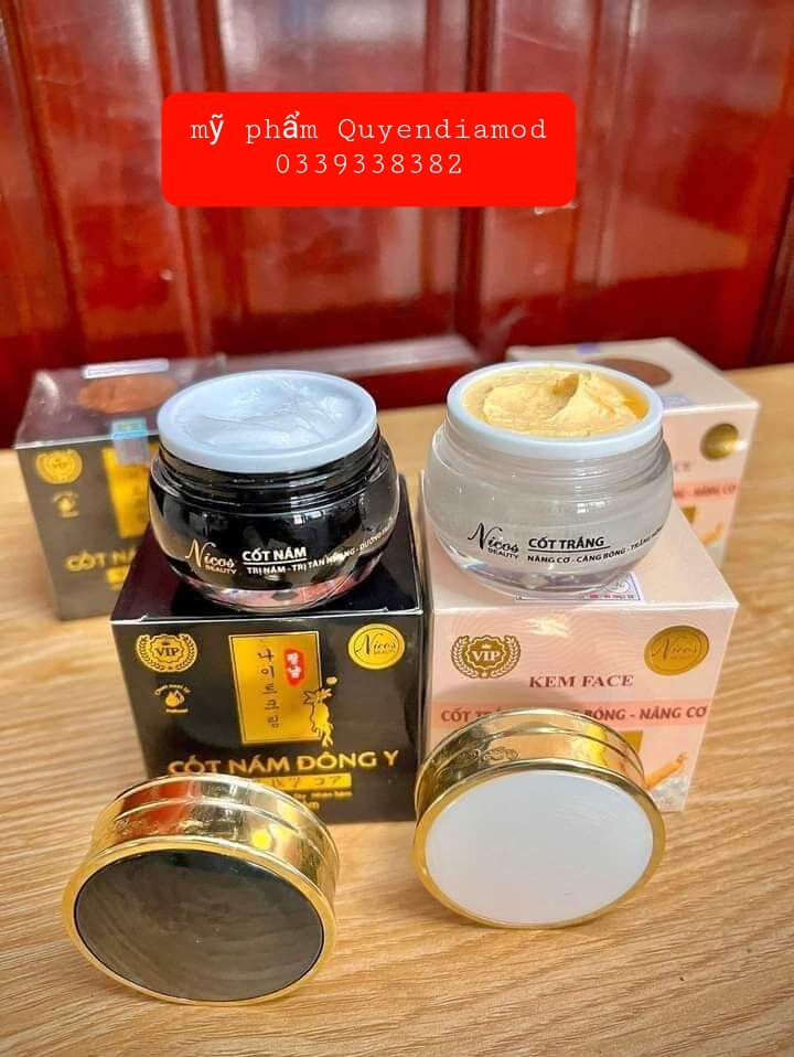 (CHÍNH HÃNG) kem cốt nám đông y nicos MẪU MỚI 15GR