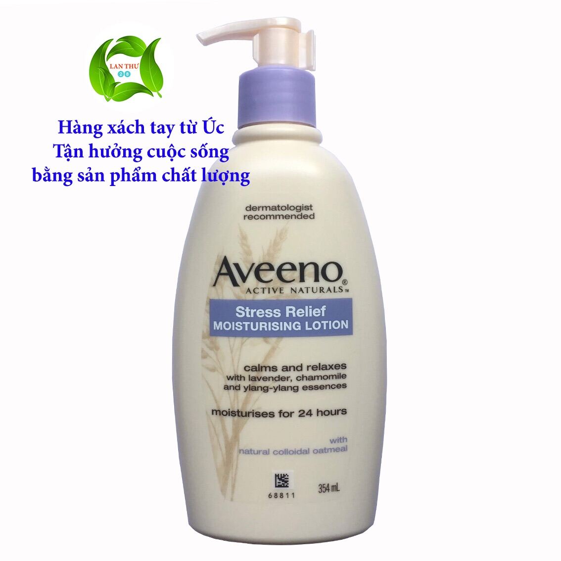 [Hcm]Sữa Dưỡng Thể Giữ Ẩm Da Của Aveeno Active Naturals Stress Relief Moisturizing Lotion 354Ml