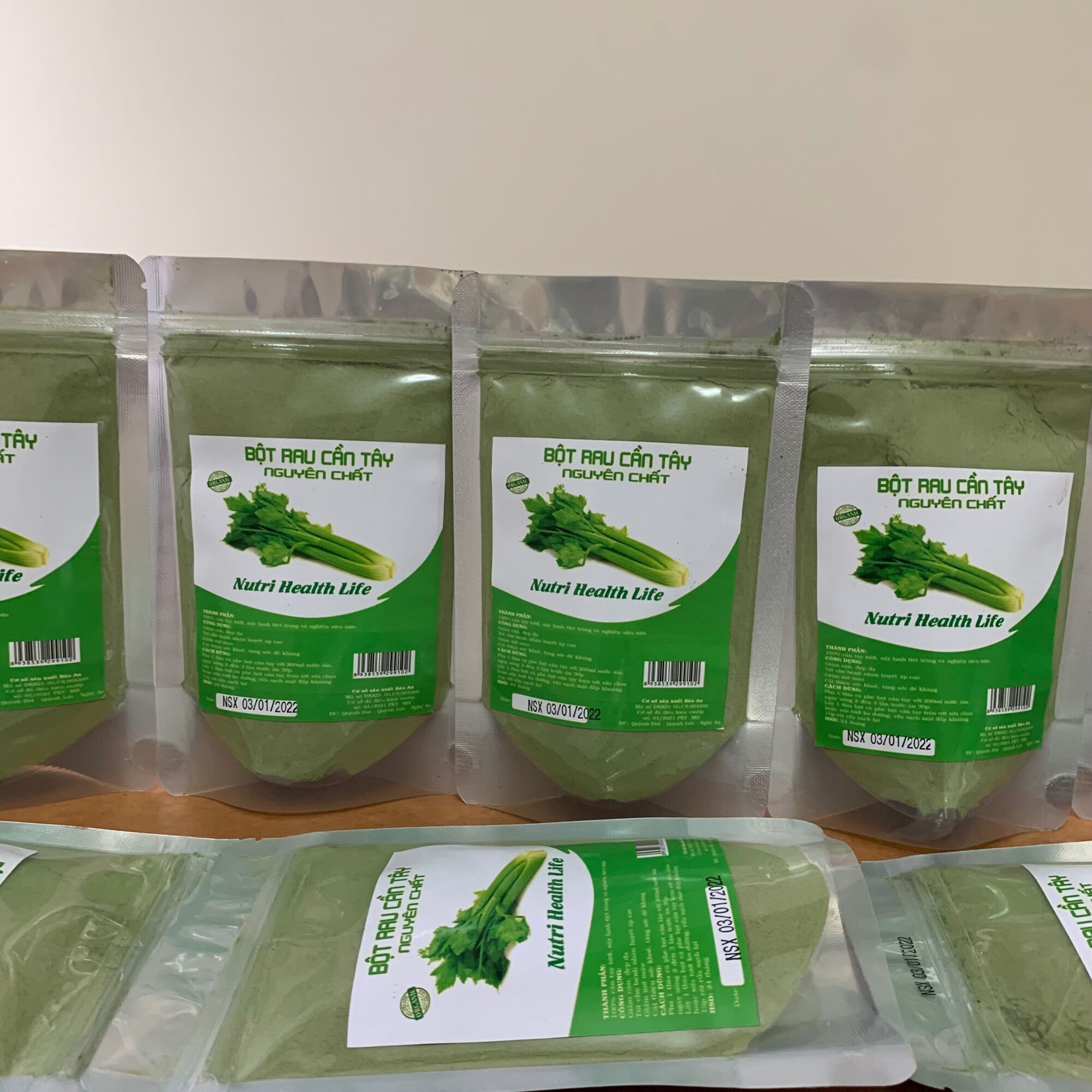 Bột cần tây nguyên chất sấy lạnh 100g