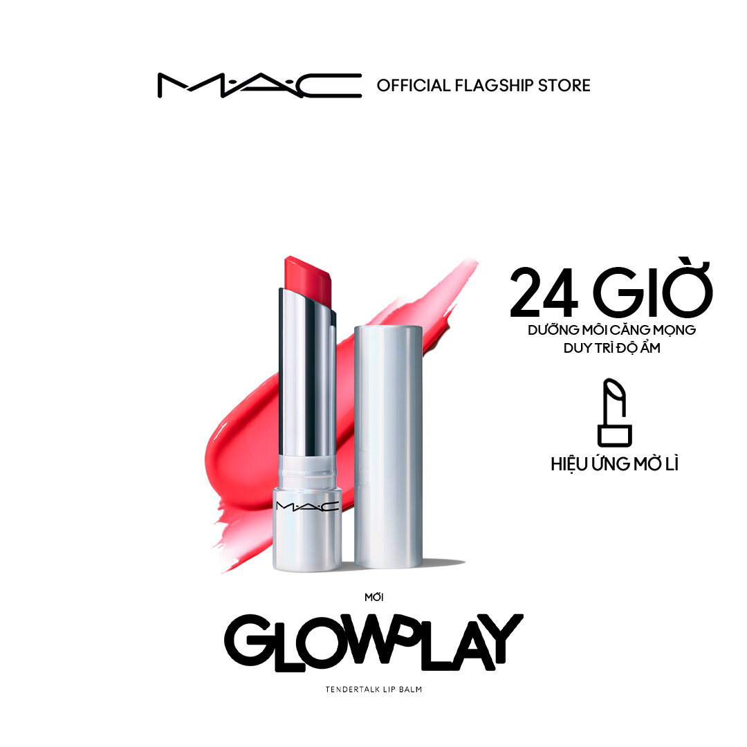 Son dưỡng có màu MAC Glow Play Tendertalk Lip Balm | Dưỡng ẩm với công nghệ đổi màu theo độ pH