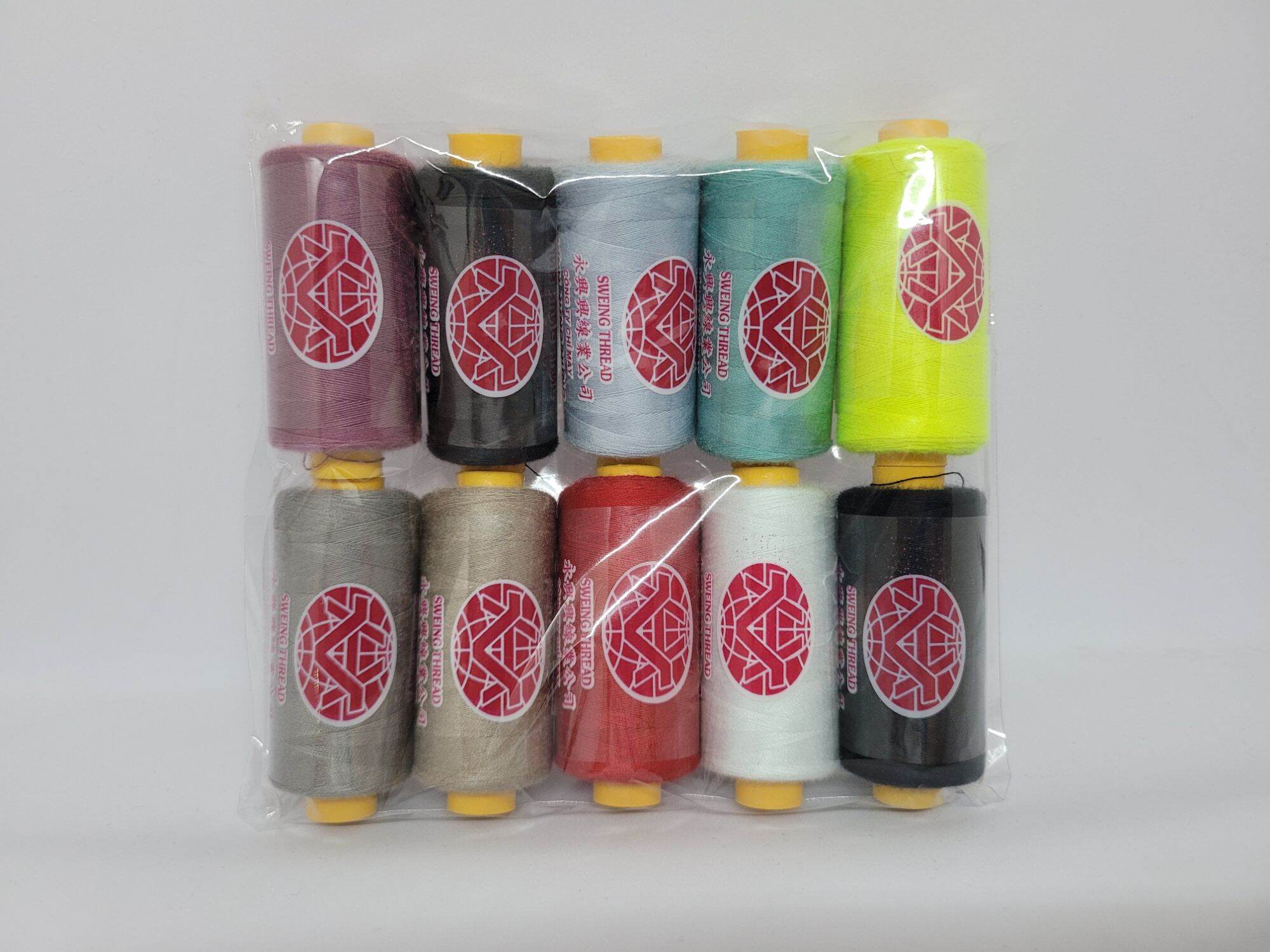 set 10 cuộn chỉ may cao cấp 40/2 đủ màu 400m/1 cuộn