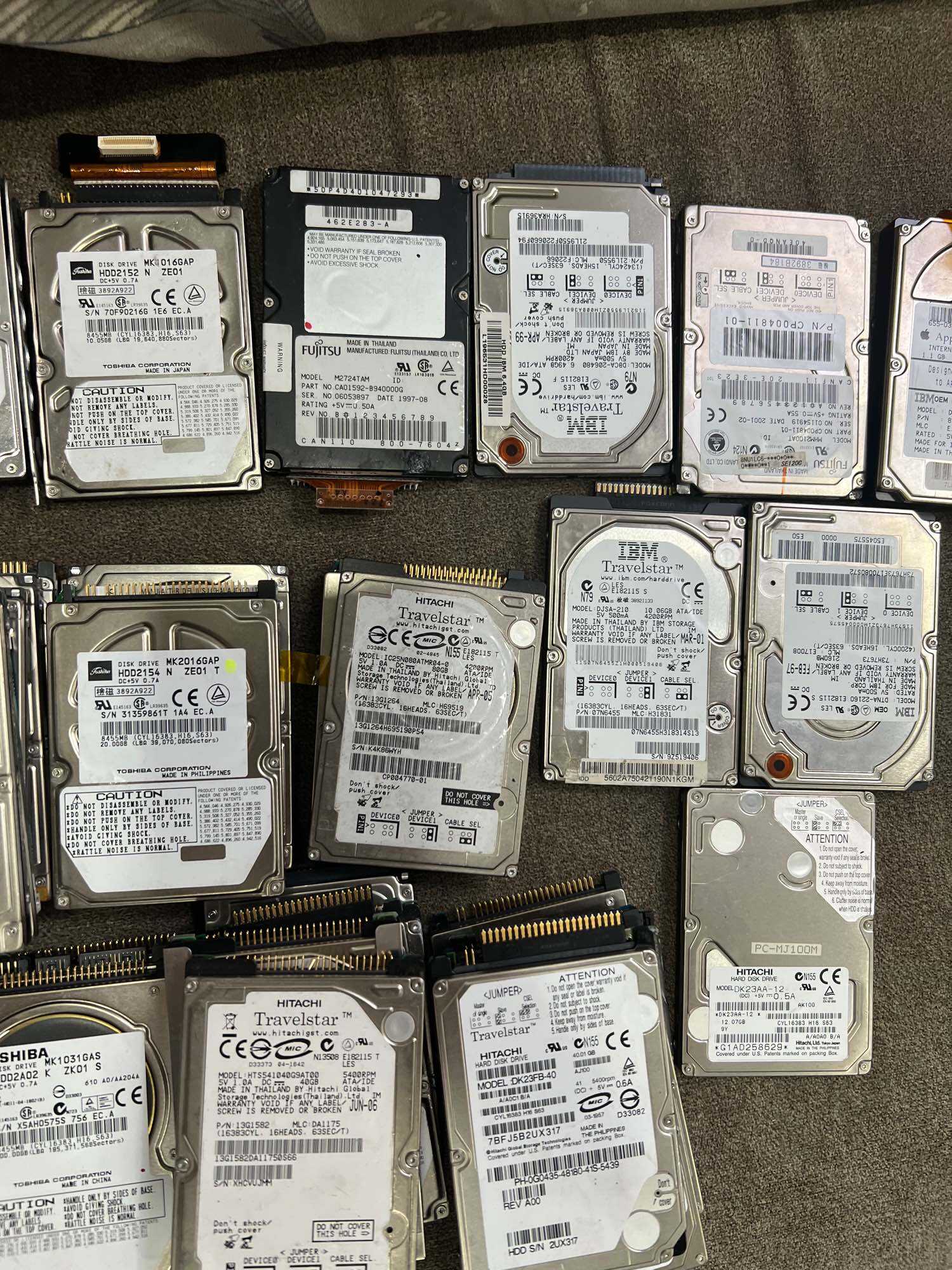 Hdd ata laptop chẩn 2.5" dung luong 10gb -120gb hàng zin tháo máy đã tes ok