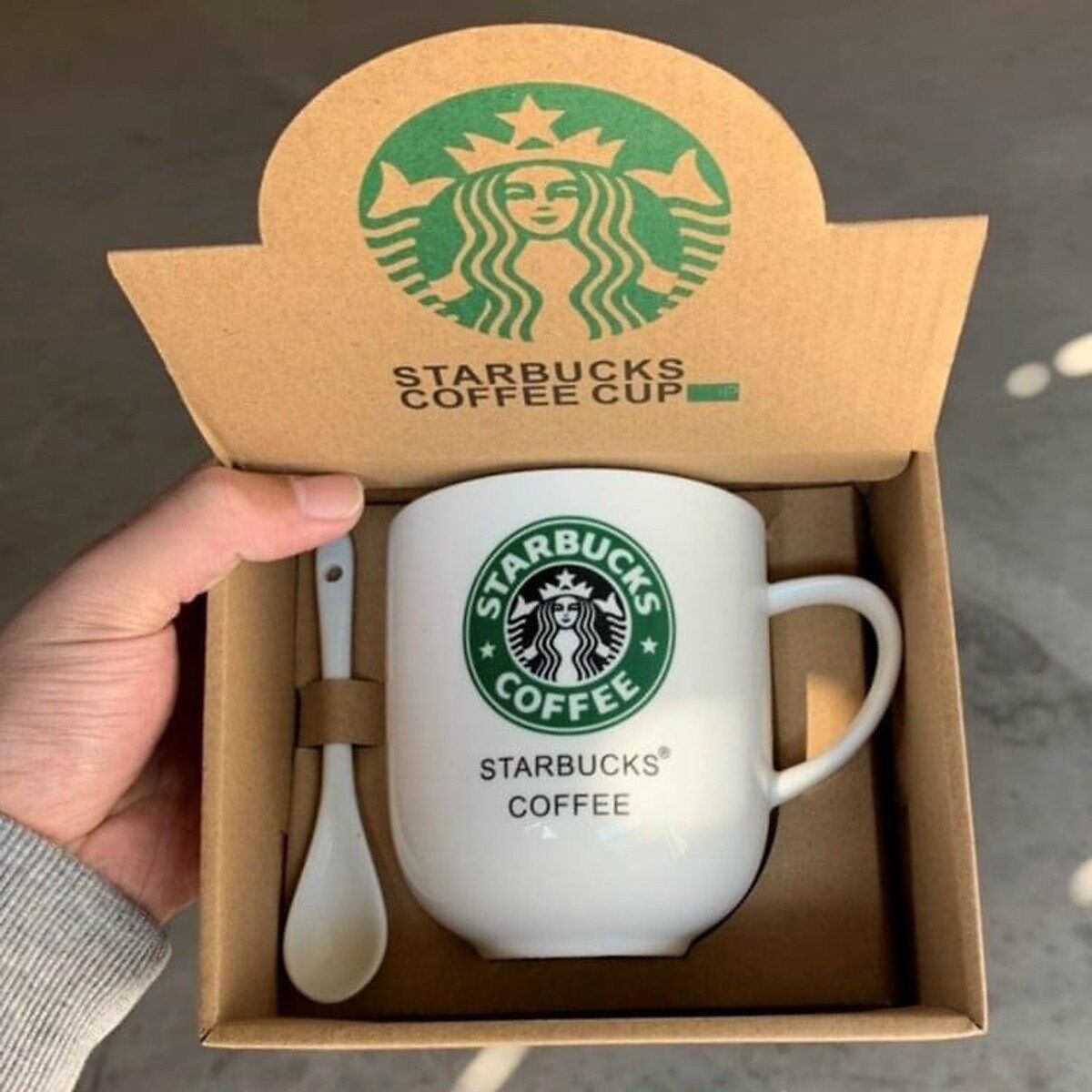 Combo ly sứ, bình giữ nhiệt Starbuck