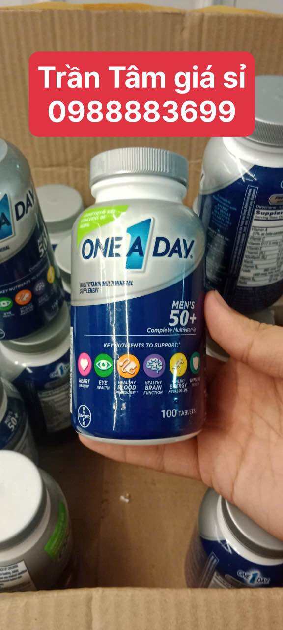 Viên uống Vitamin tổng hợp One A Day Men's  Health Formula Bayer cho nam giới dưới 50 tuổi hộp 100 viên