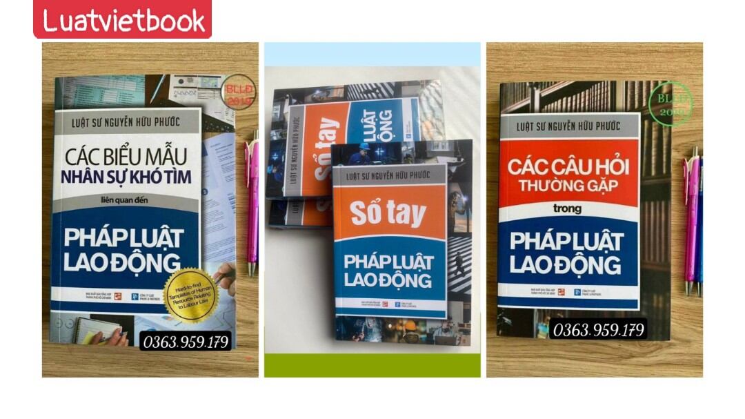 Combo 3 quyển Pháp Luật Lao Động của tác giả Luật Sư Nguyễn Hữu Phước
