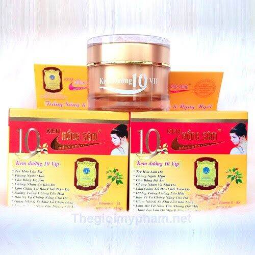 KEM DƯỠNG DA HỒNG SÂM VIP 10