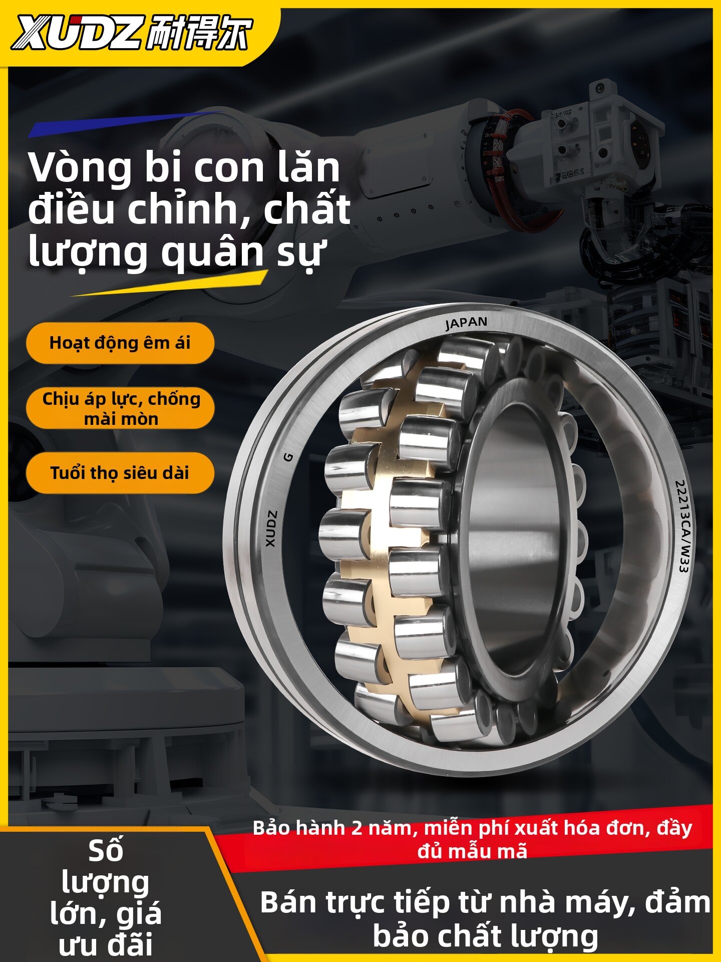 XUNDAZC | Self-aligning Roller Bearings 23228 23230 23232 23234 23236 23238 Giá 11,905,000 Đồng*Miễn phí vận chuyển
