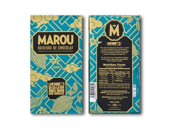 socola Marou Lâm Đồng 74% thanh 80g