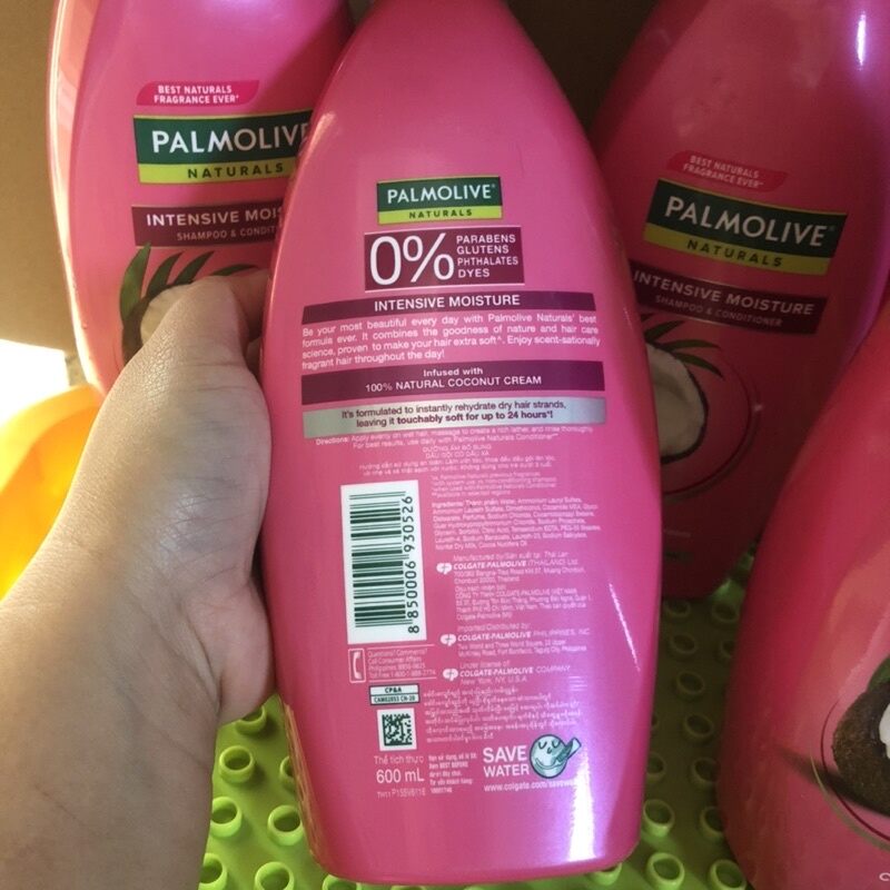 Dầu gội xả 2in1 Palmolive chai 600ml