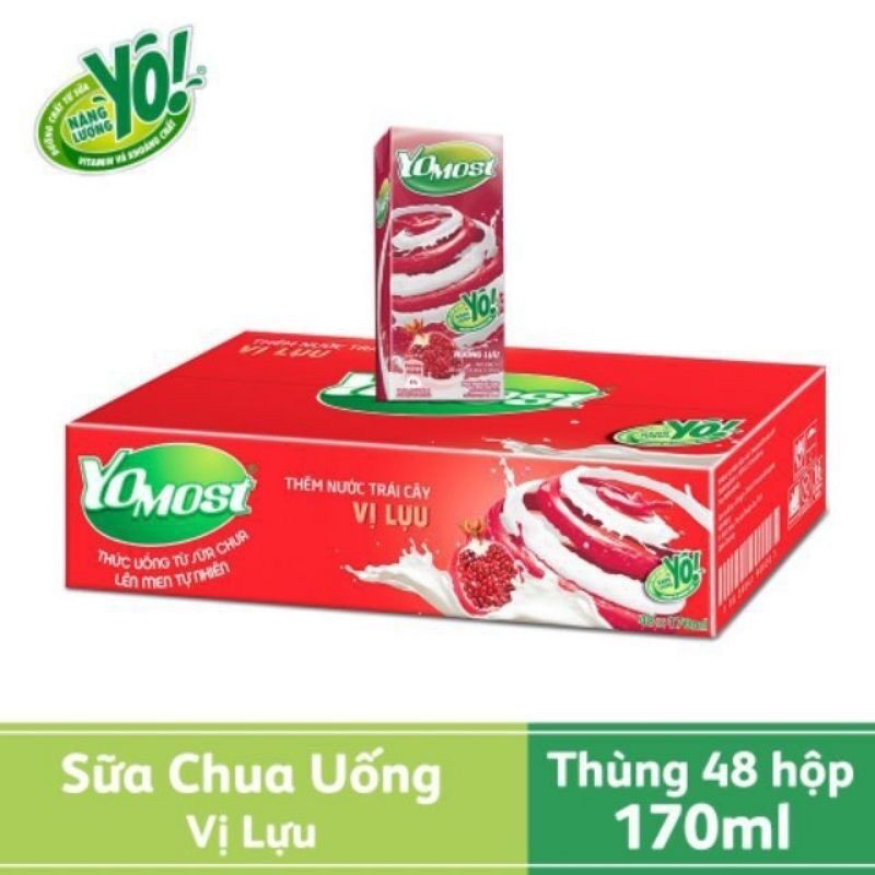 [HCM]Thùng 48 hộp sữa yomost 170ml - đủ vị
