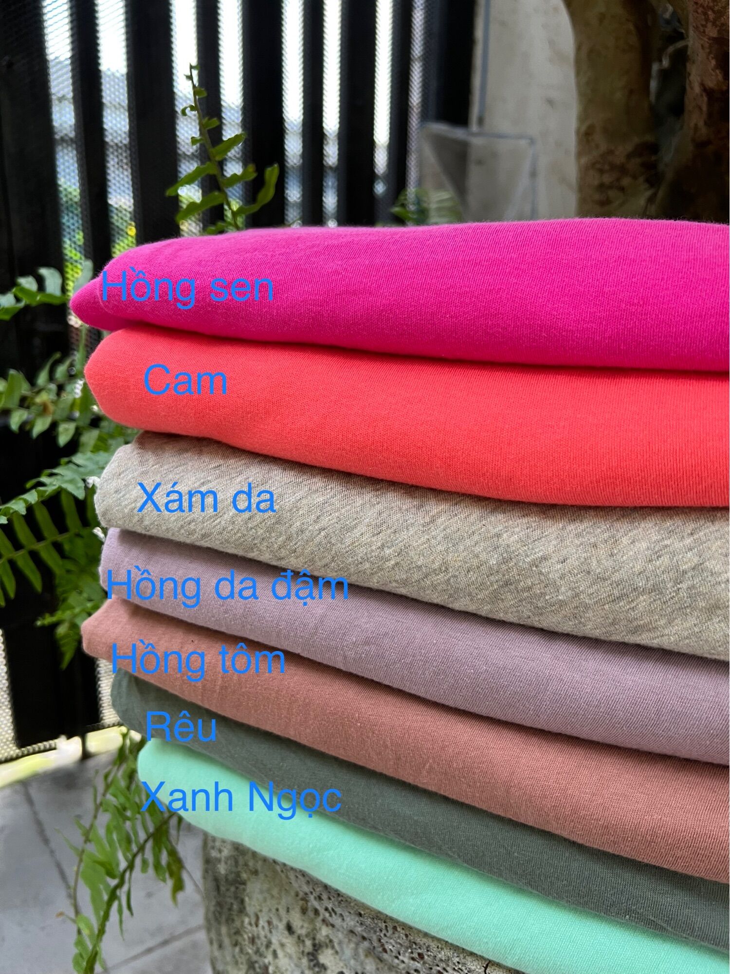 Thun 100% cotton dãn 2 chiều