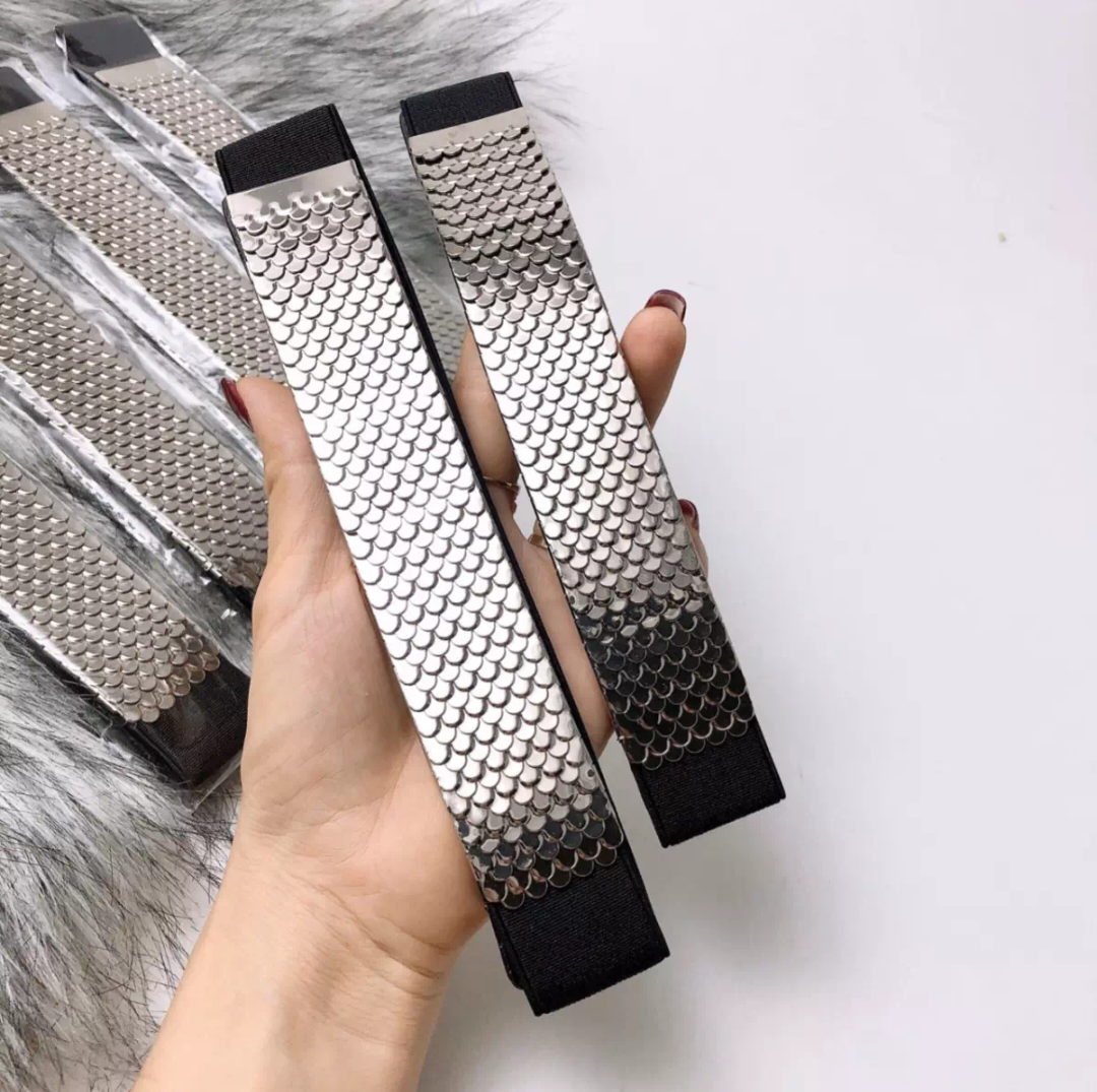 [HCM]Thắt lưng nữ thiết kế vảy cá bản 4,5 cm-PK181