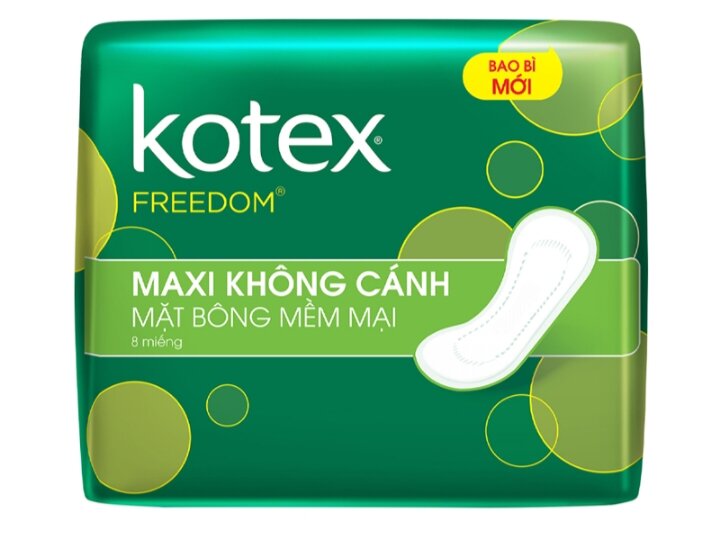 Combo 8 gói Băng Vệ Sinh Kotex Freedom maxi không cánh