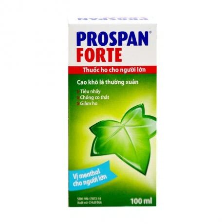 Siro ho Prospan Forte, viêm phế quản chai 100ml