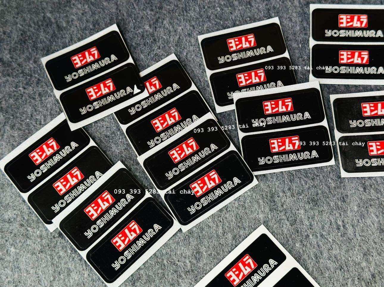 [ 1 CẶP ] TEM STICKER MINI NỀN PHẢN QUANG DÁN TRANG TRÍ XE