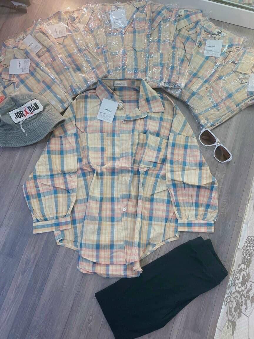 Sét somi sọc + quần ngố co dãn. Free size