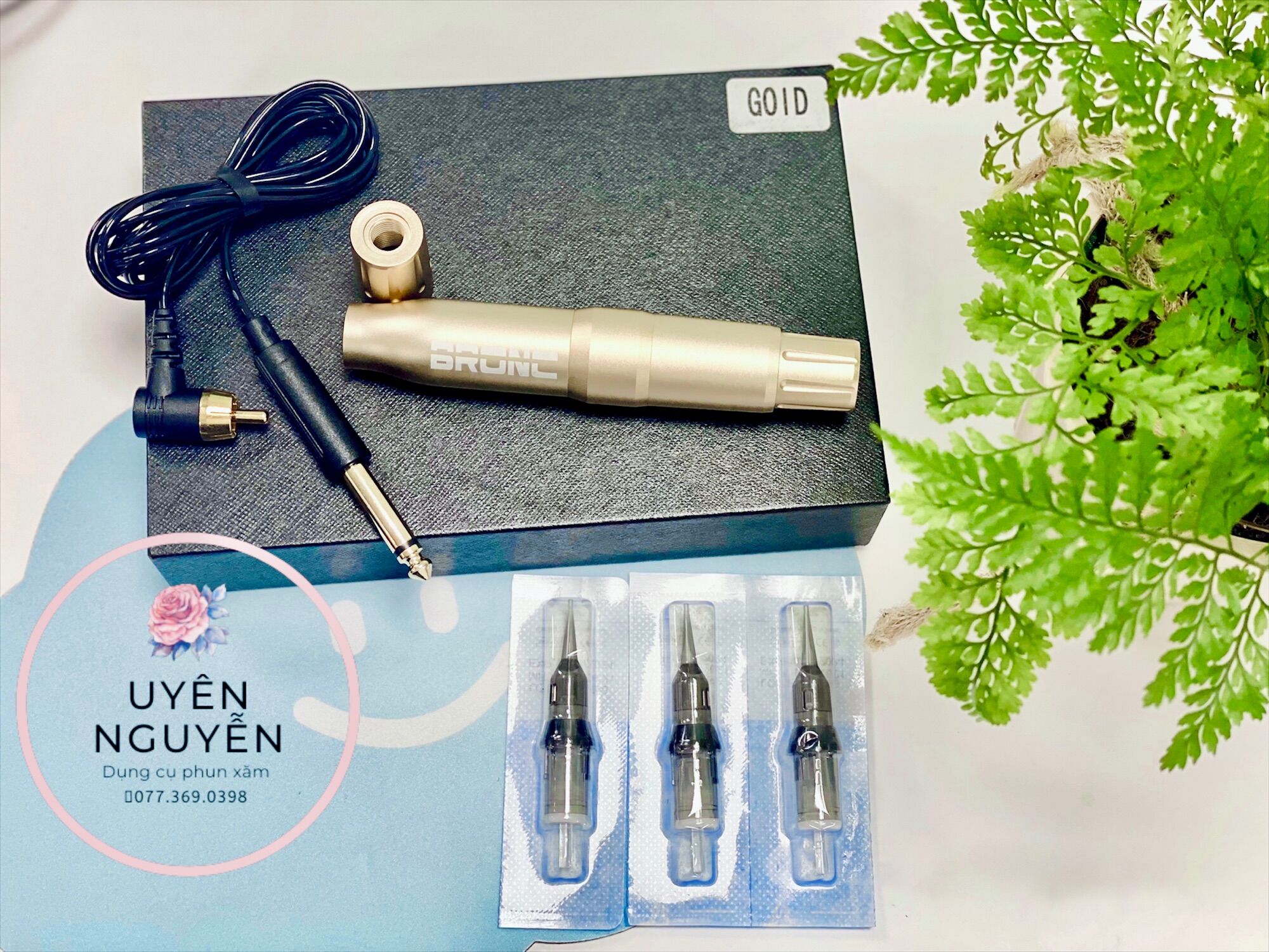 Máy Pen mini 2 đầu Bronc / Máy phun xăm Bronc
