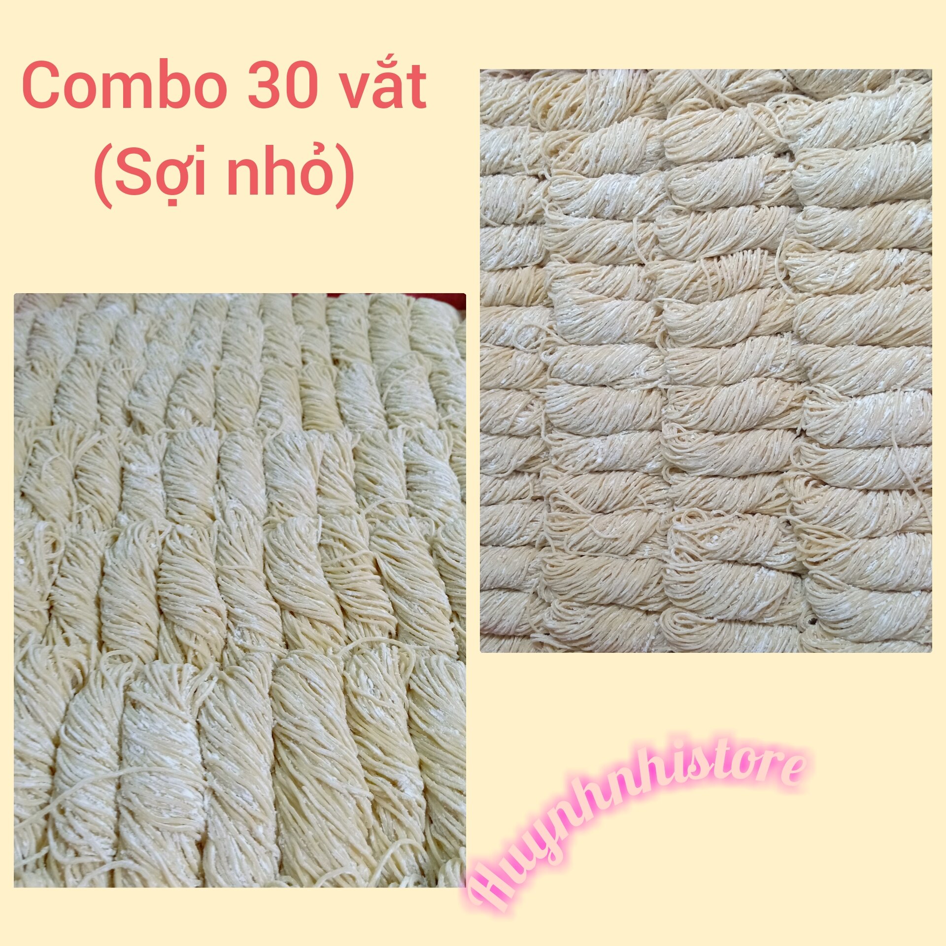 Mì tươi gốc hoa sợi nhỏ
