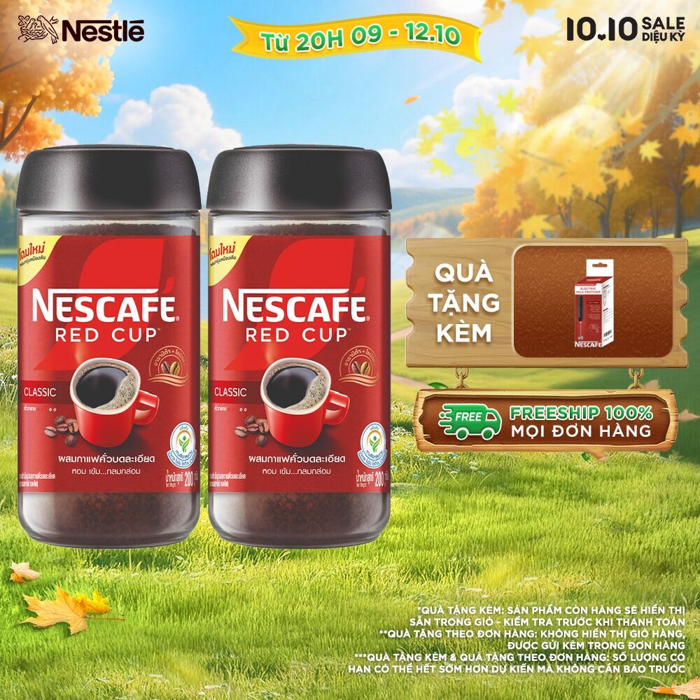 [ƯU ĐÃI THÁNG 10] Combo 2 Hộp Cà Phê Nescafé Red Cup (200g)