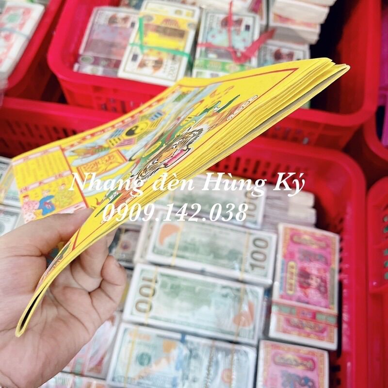 Giấy cúng bạc cải màu (1 xấp 10 tờ)