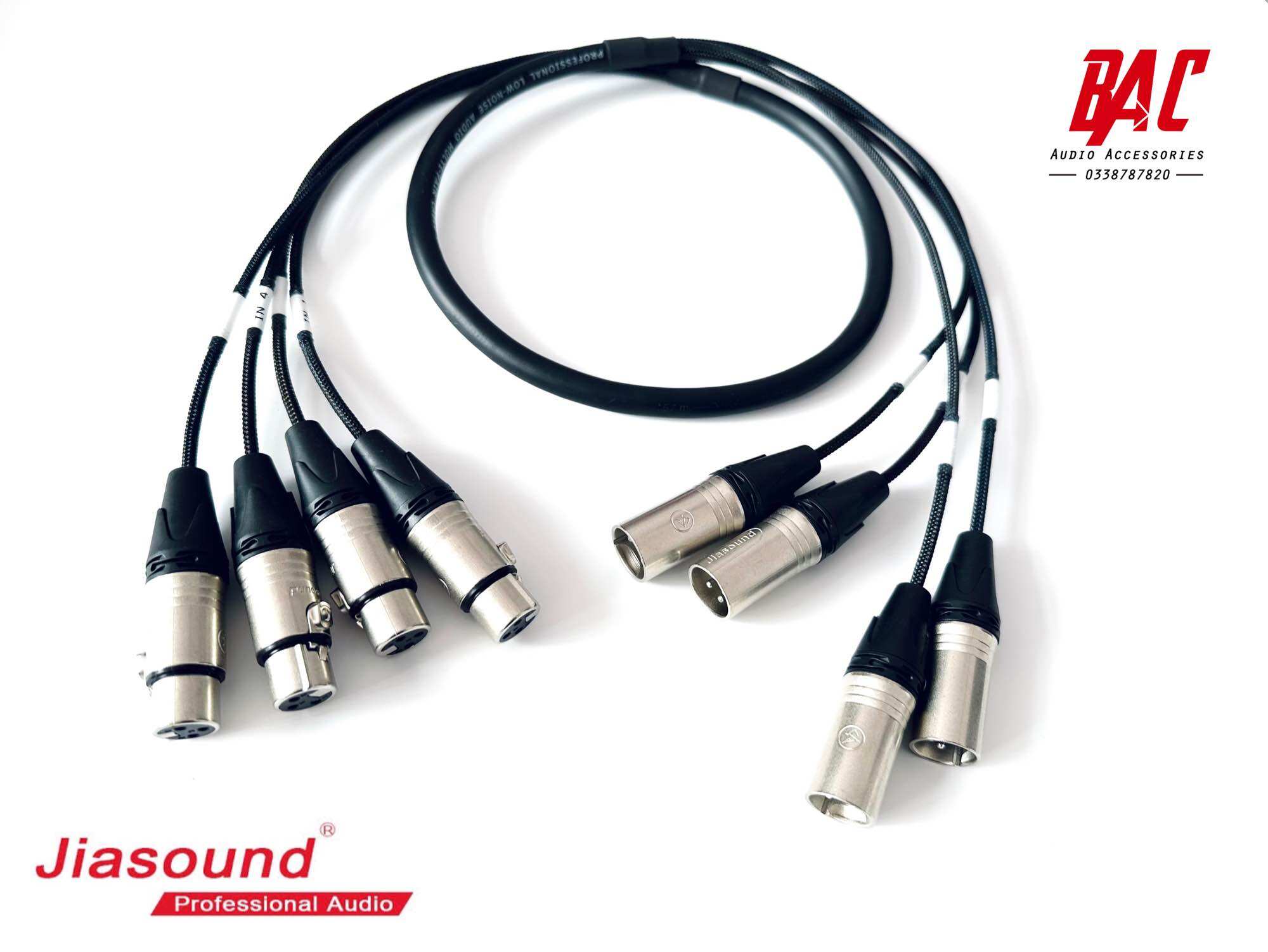 Cáp âm thanh 4 kênh 1.2m jiasound
