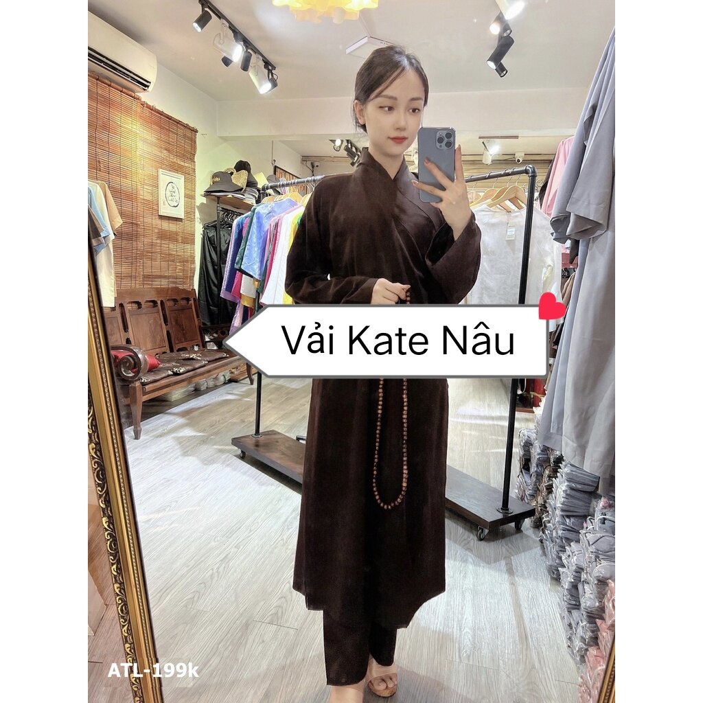 Áo Tràng vải Kate Nhật đi chùa