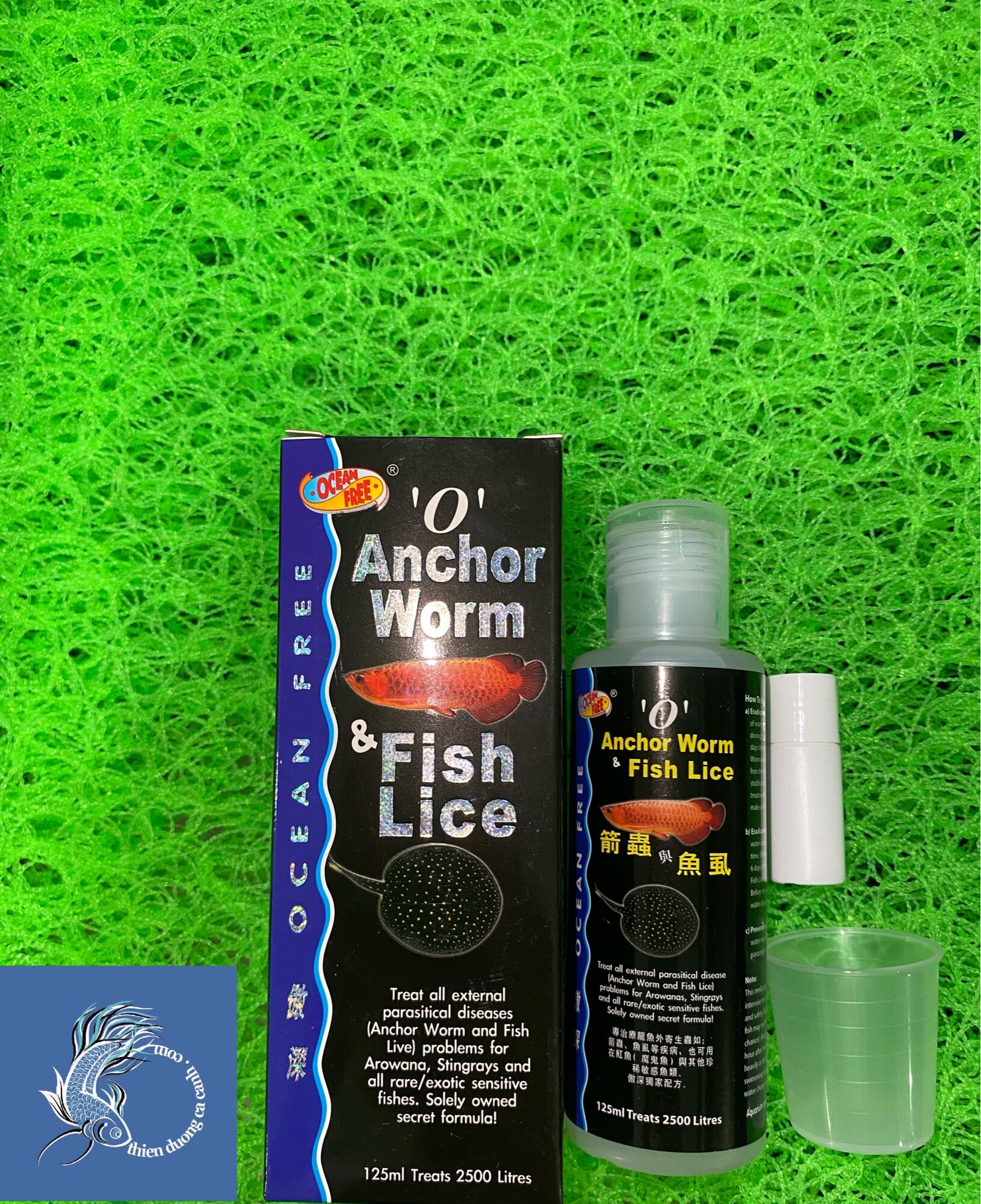 Chai số 0 Cho Cá Rồng/Cá Koi (Xử Lý Rận Nước - Trùng Mỏ Neo)