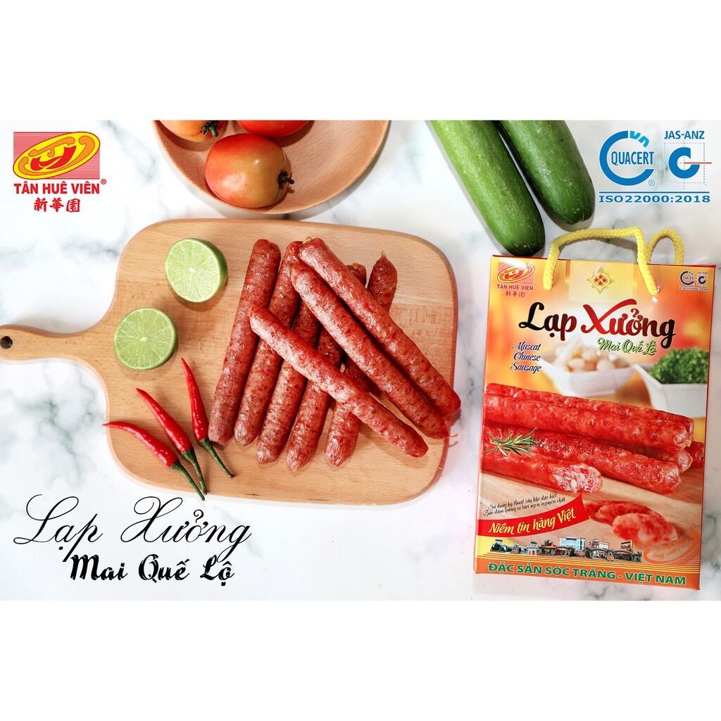 Lạp xưởng nạc 4* Tân Huê Viên (hộp 500g)
