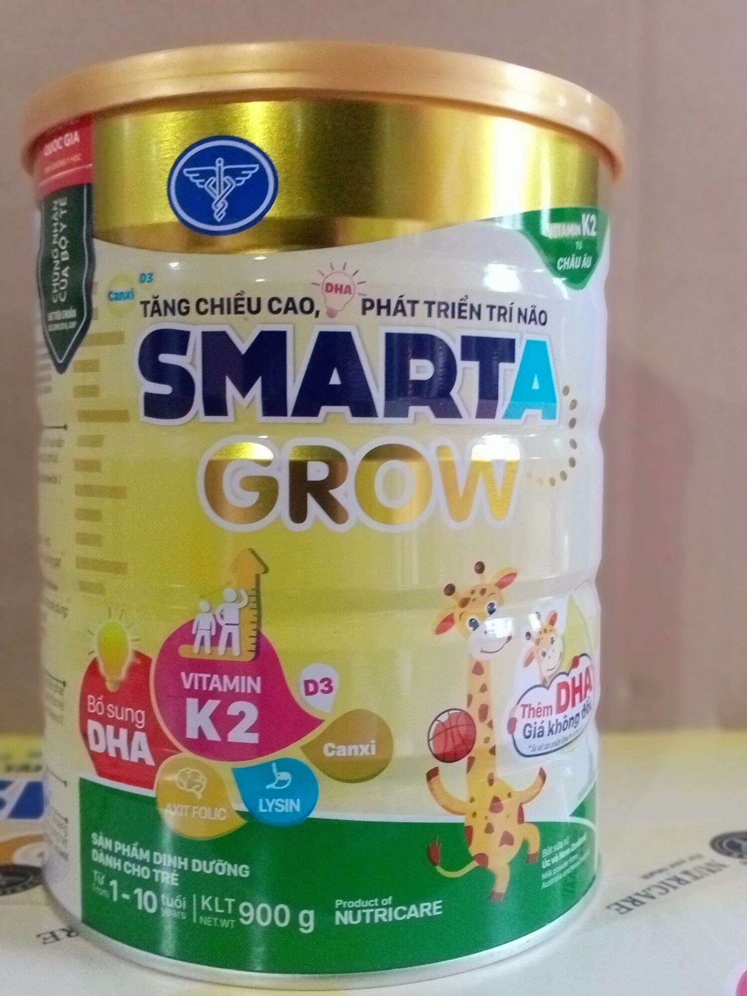 Sữa bột smarta grow -900g date 2025