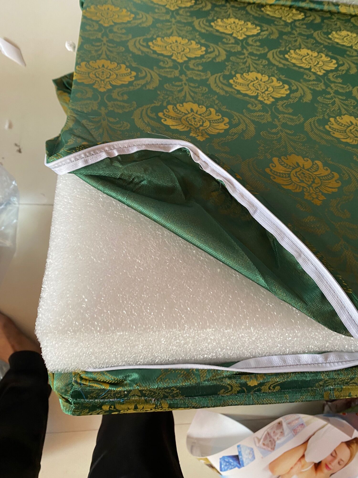 Nệm xếp gấp 3 tấm (PE) kích thước 1m*2m(dày 10cm)