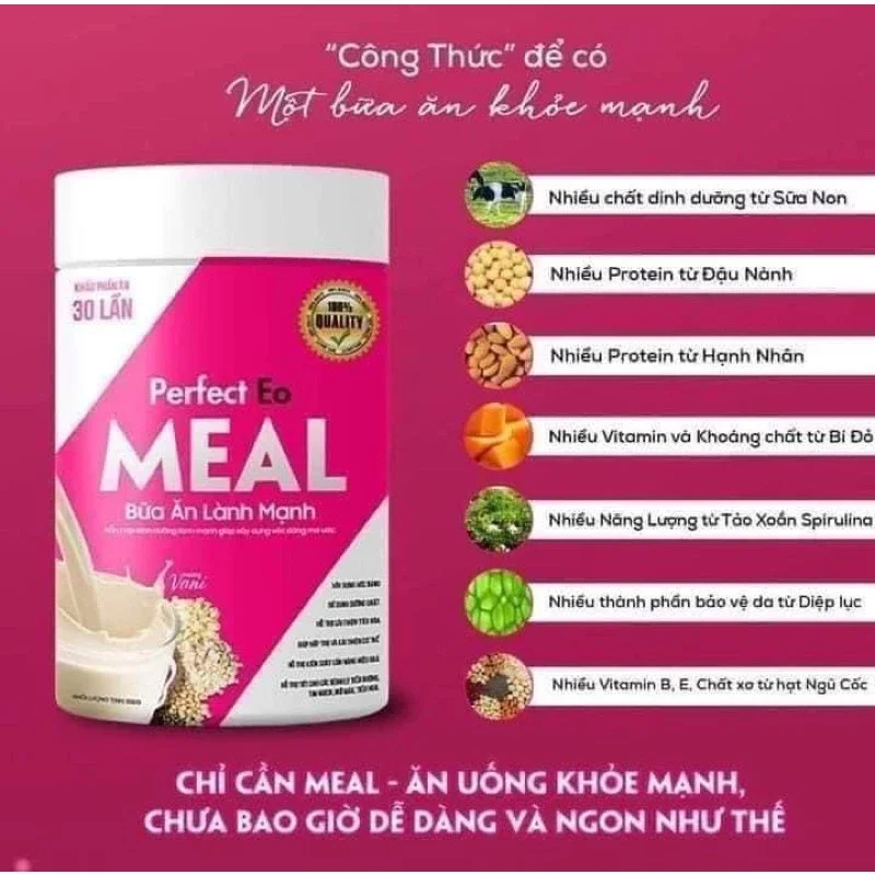 Sữa ăn dinh dưỡng Meal perfect eo hàng chuẩn
