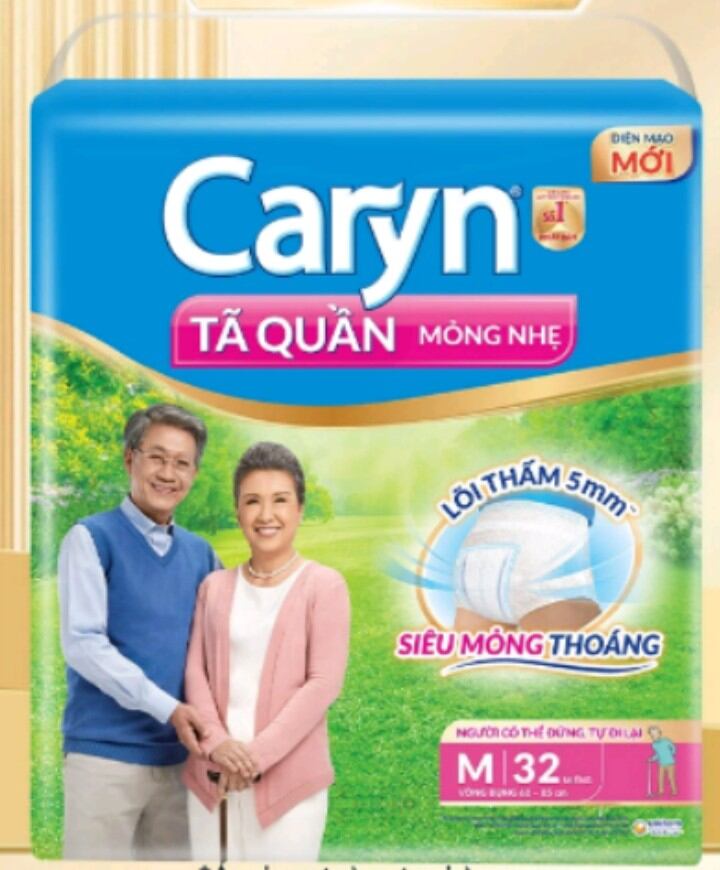 Tã quần Caryn gói lớn M32, L28, XL24