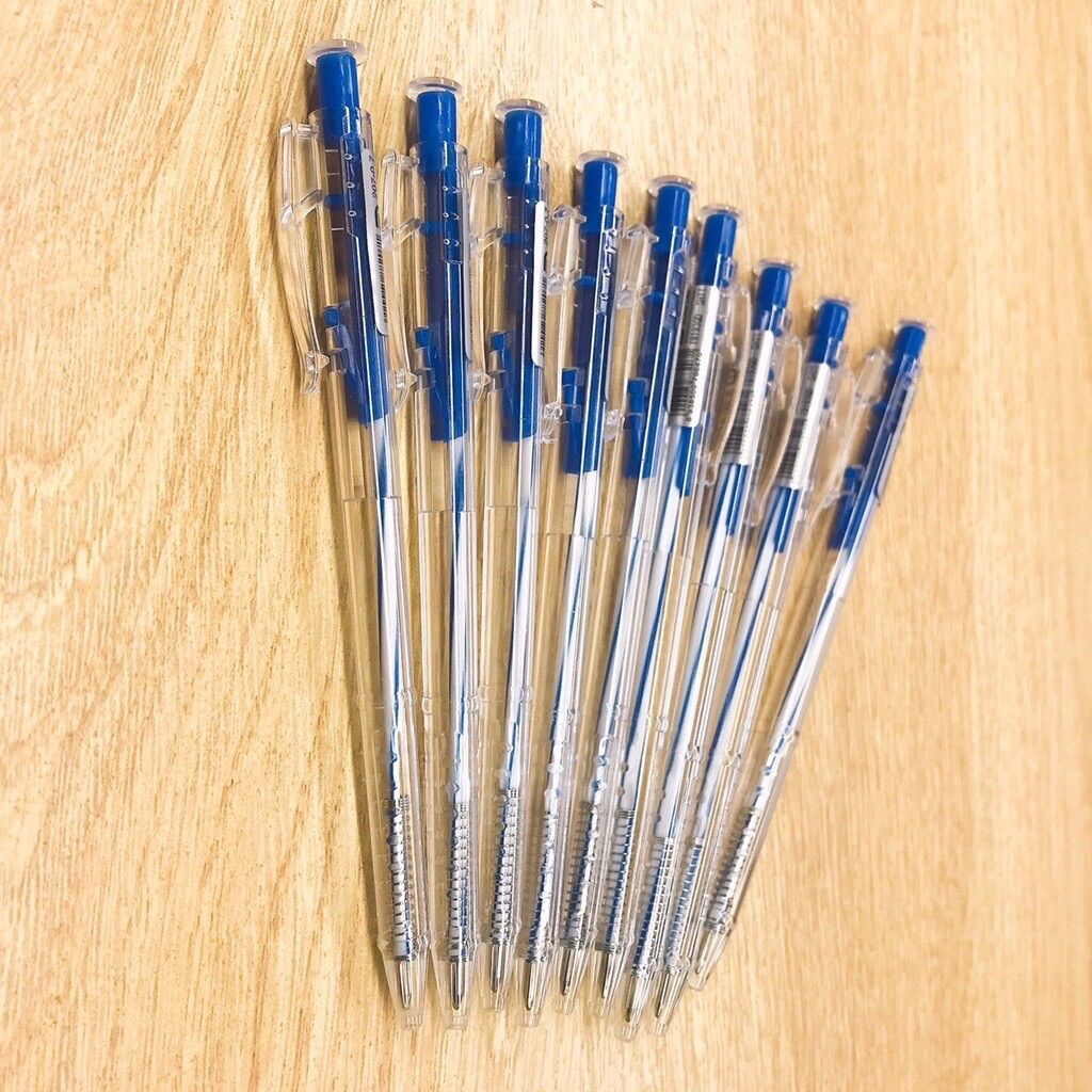 Bút bi mực xanh đầu 0.8mm mã 207 loại rẻ