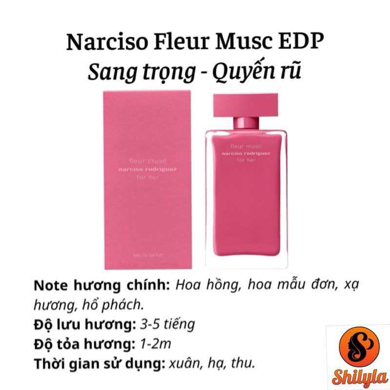 Narciso Fleur Musc Hồng Đậm - Nước Hoa Nữ chiết Chính Hãng