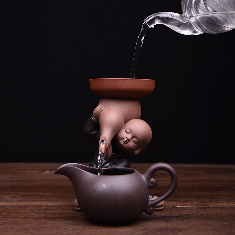 Tea Strainer Tea Filter Second Brother Pig Clay Tea Ornaments Jigong Little Monk Tea Filter Kung Fu Tea Set Tea Filter