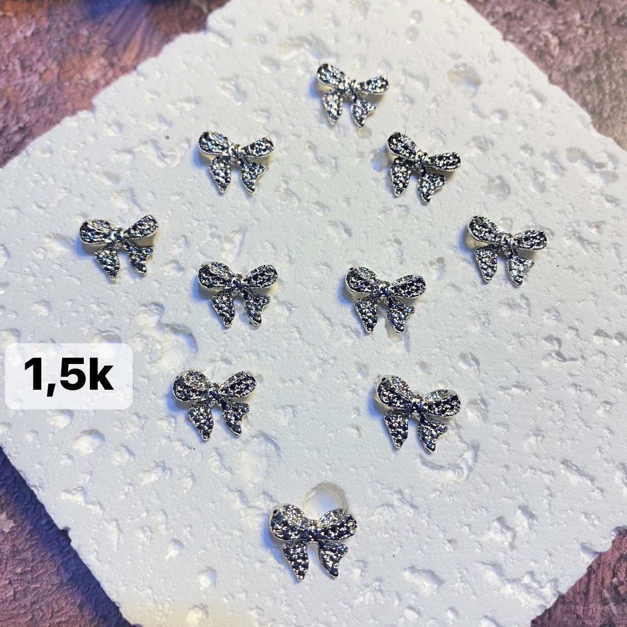 10 cái charm nơ nail giá siêu rẻ