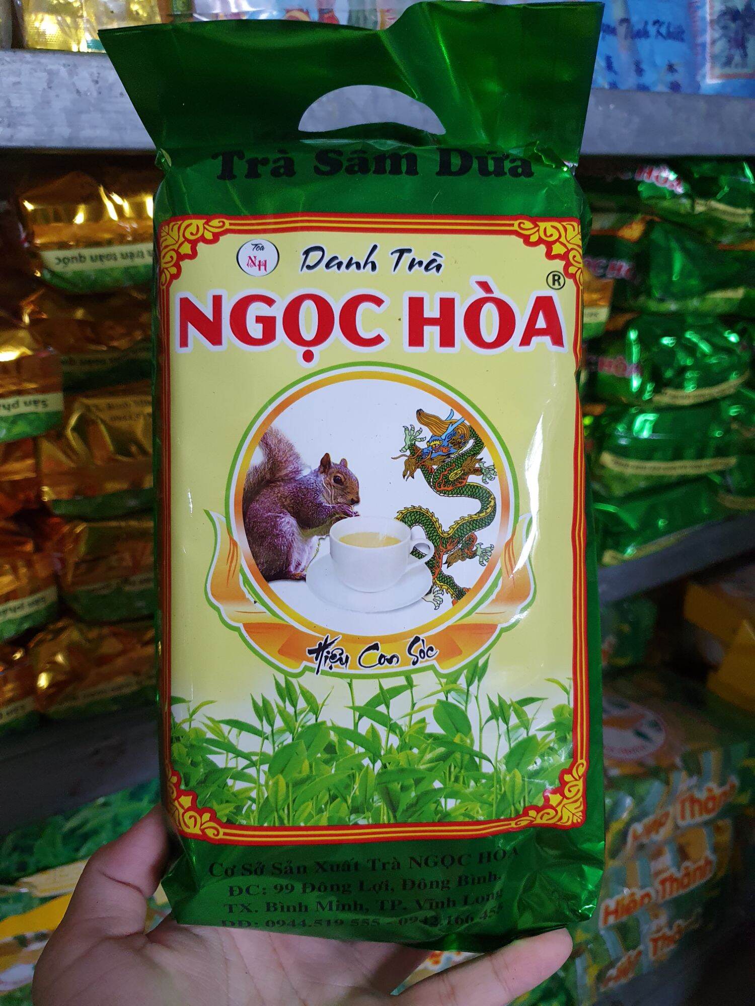 Trà sâm dứa ngọc hòa 3 con sóc 300g