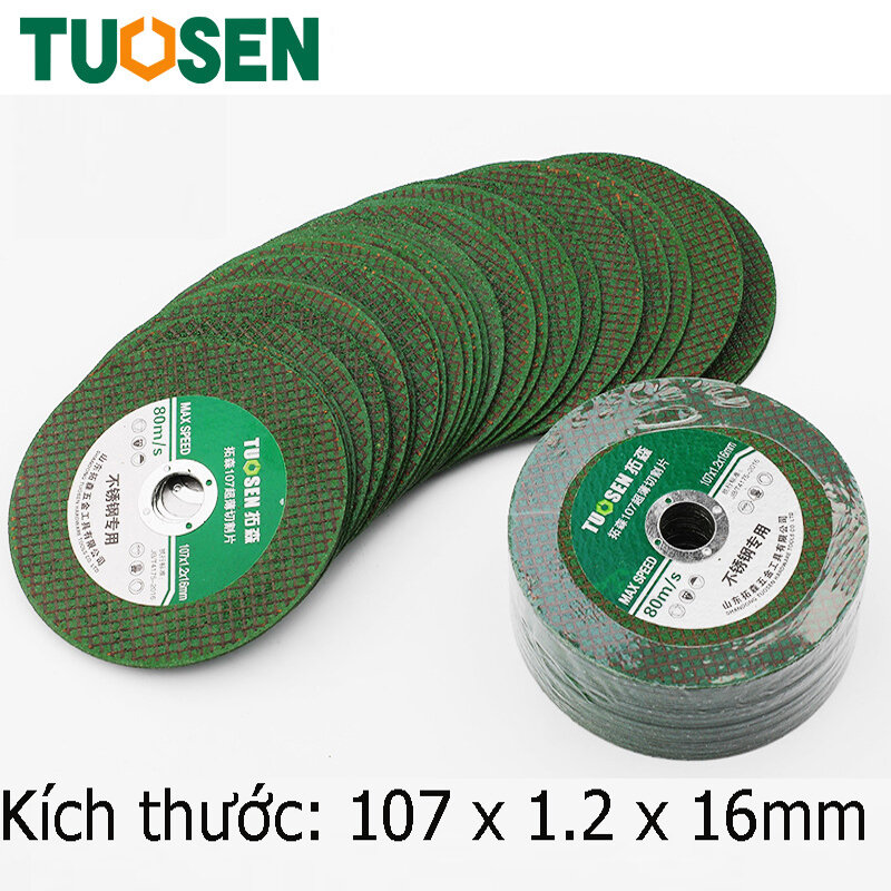 Bộ 5, 10, 50 lưỡi cắt sắt inox 100mm dùng cho máy cầm tay Đá cắt Sắt, Đá Cắt Inox ,Lưỡi Cắt Sắt, Lưỡi Cắt Inox TUOSEN