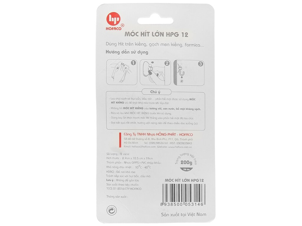 Móc Dán Tường - Dán Kiếng HOFACO Nhiều Mẫu
