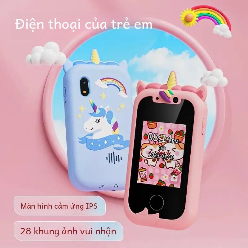 Đồ Chơi Điện Thoại Thông Minh Cảm Ứng Cho Bé, Máy Nghe Nhạc MP3, Quà Tặng Giáng Sinh, Sinh Nhật Cho Bé Trai & Bé Gái 3-12 Tuổi, Đồ Chơi Điện Tử Giáo Dục