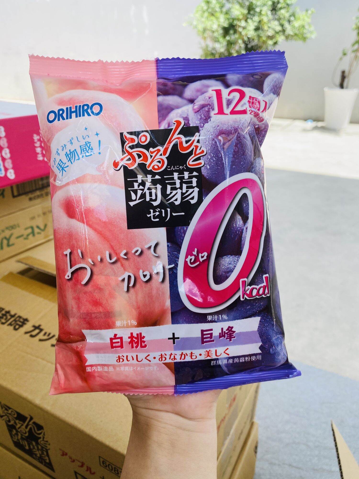 Thạch Hoa quả Orihio gói 12 cái cho bé Nội Địa Nhật