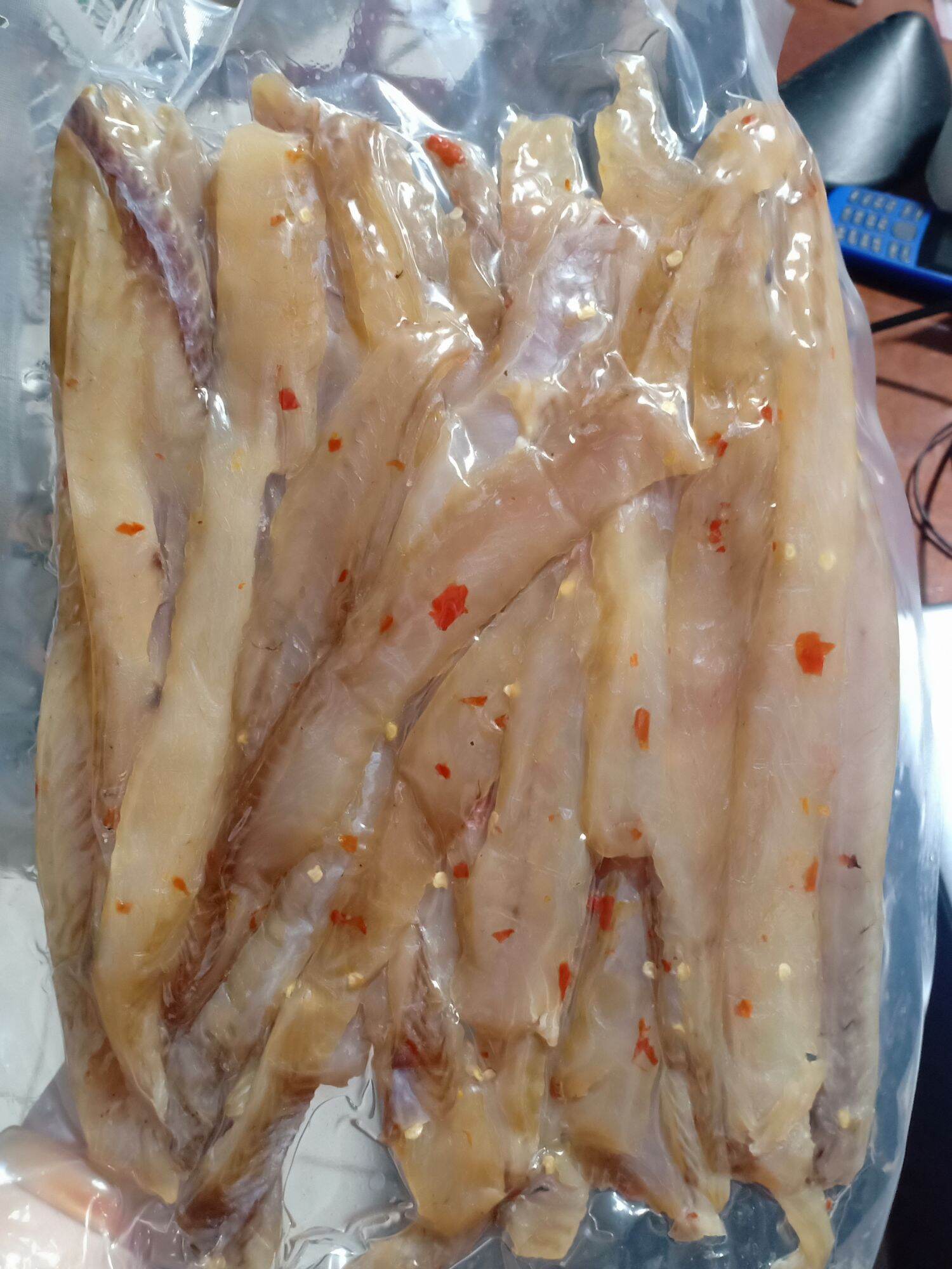 khô cá lóc phi lê xẻ sợi, không xương, không da